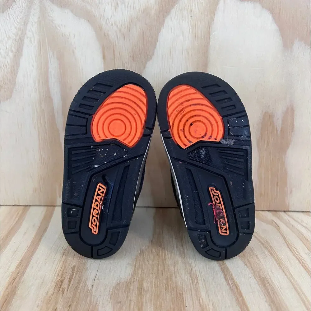 Nike - Air Jordan 3 Retro - Sneakers - Black - Kids Toddler - 7C - DM0968-080